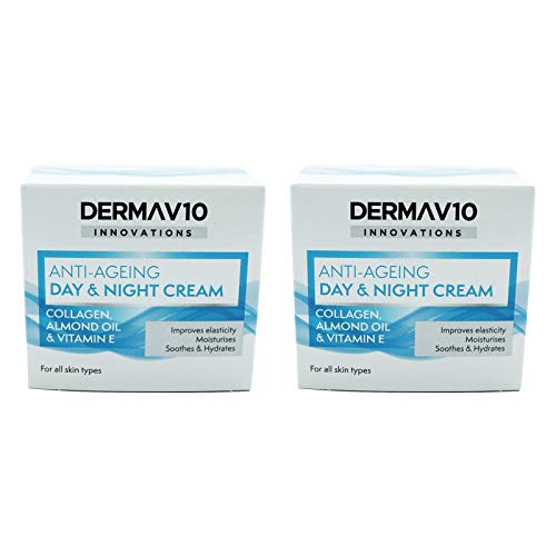 Derma V10 Anti-Ageing Day & Night Cream - Pack of 2