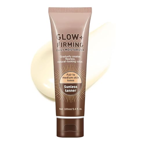Self Tanning Body Lotion, Gradual Bronze Glow, Firming Day Moisturizer for a natural tan effect