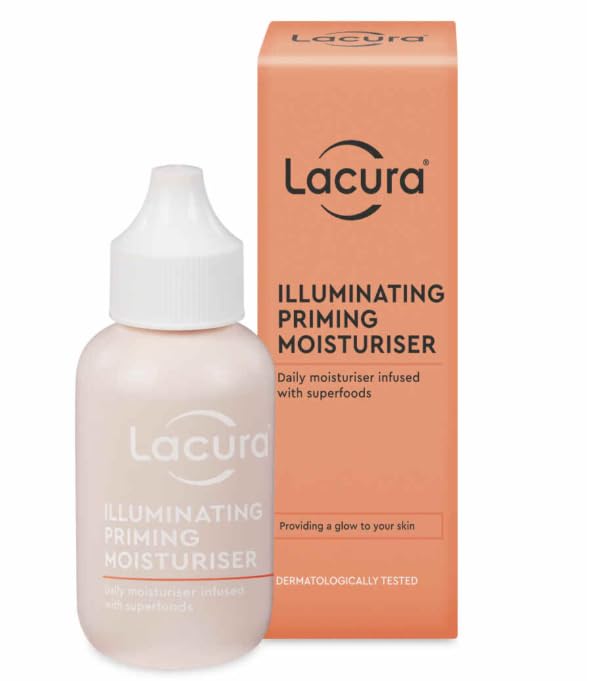 Aldi - Lacura | Illuminating Priming Moisturiser | Daily Moisturiser Indused with Superfoods | 50mL [Imperfect Box]
