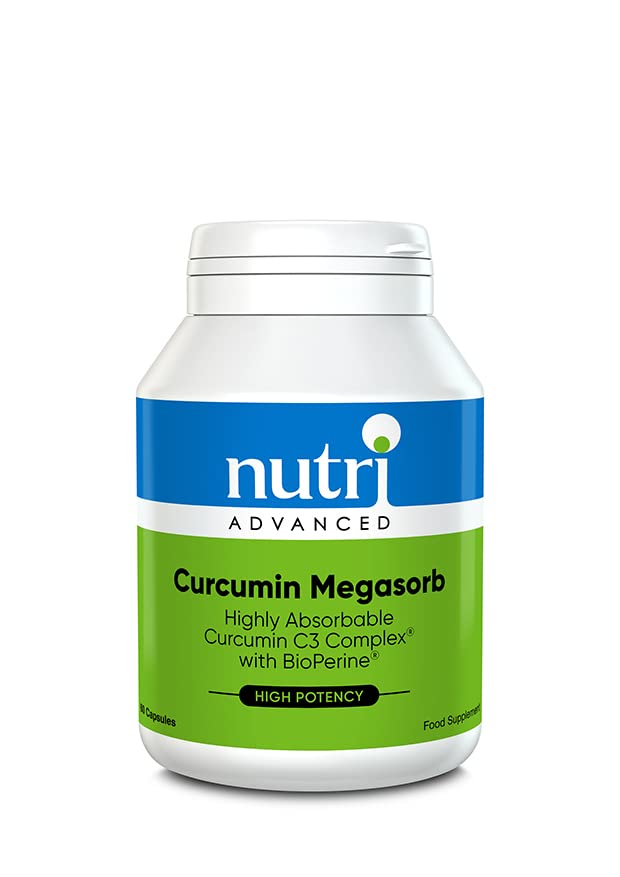 Nutri Advanced - Curcumin Megasorb - Highly Bioavailable Curcumin + Black Pepper Extract - 60 Tablets