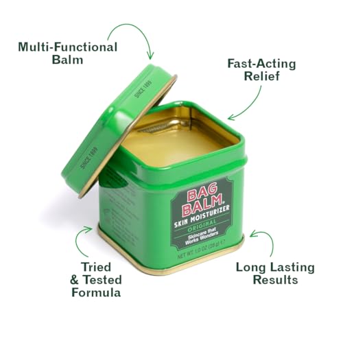 Bag Balm Original Formula Tin, Multi-Purpose Skin Moisturising Balm 28g Pack 2