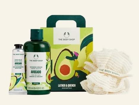TheBodyShop Lather & Quench Avocado Duo AVOCADO BODY CARE SET NOURISH & HYDRATE • VEGAN, cream, medium