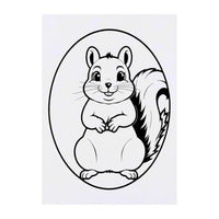 Azeeda 'Jolly Squirrel' Temporary Tattoo - Water Resistant, Skin-Safe, Non-Toxic Transfer (TO00078279)