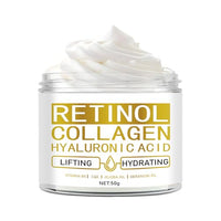 Retinol Face Cream with Hyaluronic Acid, Collagen & Vitamins B5, C, E – Anti Wrinkle & Anti Ageing Moisturiser – Dark Spot Corrector Facial Care