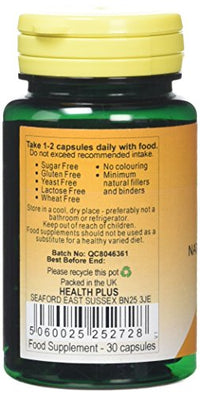 Health Plus E400 Vitamin E Supplement - 30 Gelatin Free Capsules