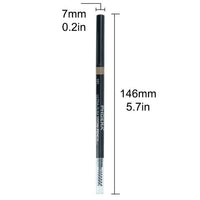 Phoera PHOERA Ultra Slim Eyebrow Liner Pencil With Brow Brush AQUAPURITY Fill & Sculpt Eyebrow Definer Natural Looking Brows Long Lasting (104 DARK BRUNETTE)