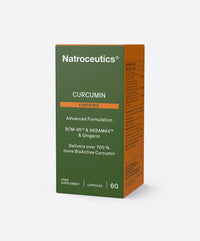 Natroceutics Curcumin Fortified |60 Vegan Capsules| Advanced Formulation| BCM-95 & Akbamax & Gingerol|Delivers Over 700% More Bioactive Curcumin|