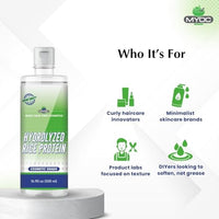MYOC Hydrolyzed Rice Protein – Cosmetic Grade | For Skin & Hair Care Formulations | Water-Soluble Protein for DIY Creams, Serums, Conditioners & Masks | 500 ml / 16.9 Fl Oz