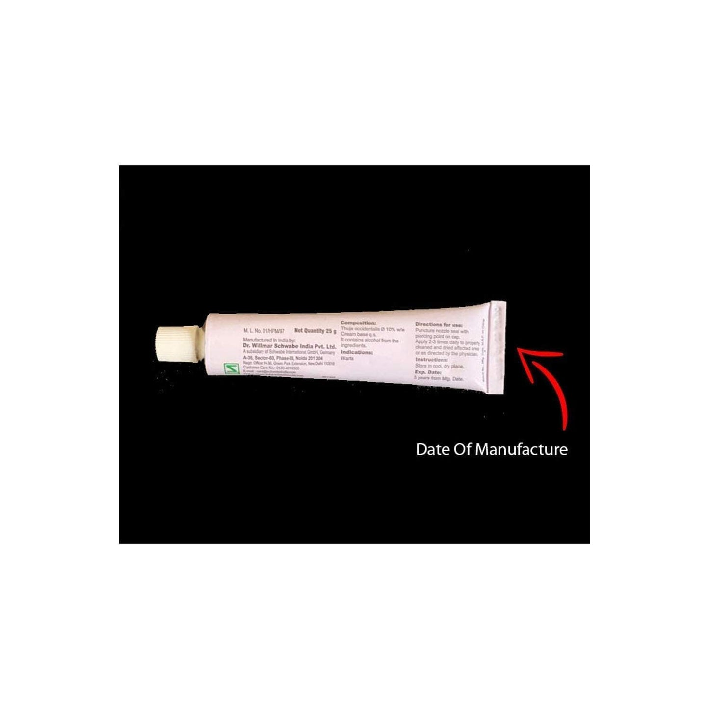 SCHWABE HOMOEPATHIC Topi Thuja Cream 25 Grams Helps in Warts