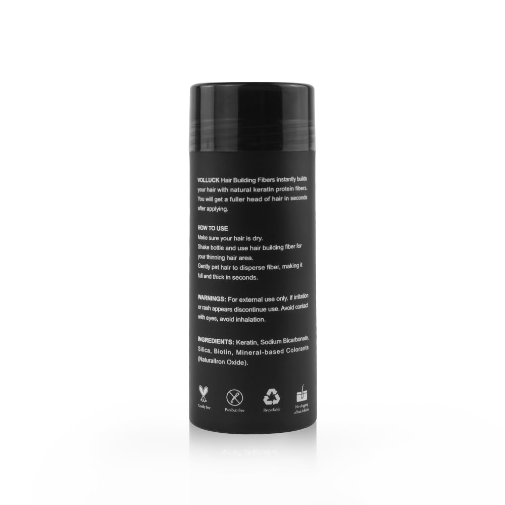VOLLUCK Hair Fibres, Hair Thickening Products for Women Men, Long-lasting Hair Thick Fiber for Hair Loss 28 g (Auburn)