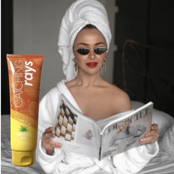 Emerald Bay Catching Rays Tanning Accelerator 250ml, Orange, Non-Tingle, Natural, Deep Skin Tone