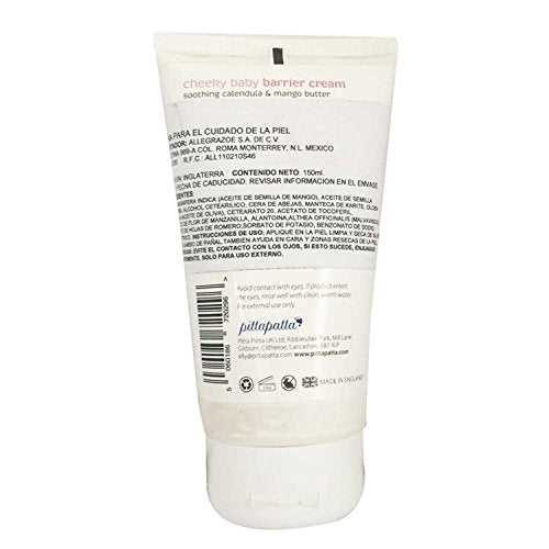 pittapatta Pittapatta - Cheeky Baby, Organic Barrier Cream - Blend of Mango & Shea Nut Butter - Soothe Baby Eczema & Psoriasis, Protects Against Harsh Weather, Relieve Itching - 150ml