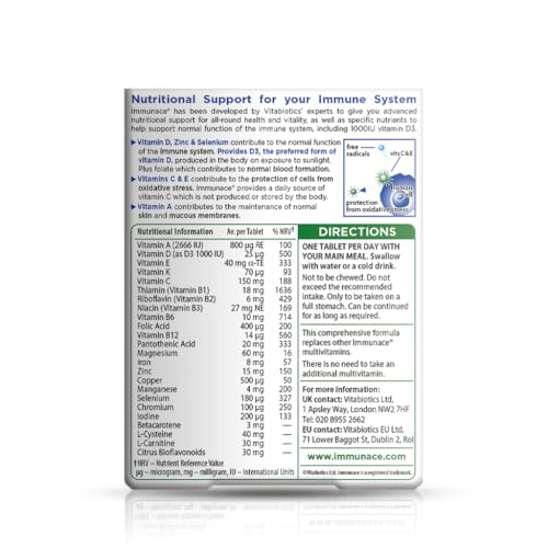 Immunace Vitabiotics Original Tablets, 30 Capsules