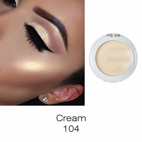 Phoera PHOERA SooGlow Cream Highlighter Long Lasting Waterproof Shimmer Blushers For Cheeks Make Up, Face Foundation Powder Contour Palette Skin Brightening Makeup aquapurity (104 CREAM, One Size)