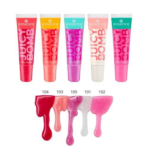 Essence Juicy Bomb Shiny Lipgloss 101/102/103/104/105 Set of 5