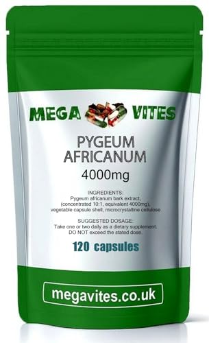 PYGEUM AFRICANUM Capsules 4000mg x 120 - MEGAVITES