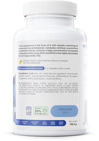 OSAVI Osavi Norwegian Cod Liver Oil Softgels, 1000mg (Lemon) - 90 softgels