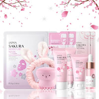 INSKIN Skin Care Sets & Kits For Teenage Girls Gifts, Sakura Pamper Sets For Teenage Girls, Teen Skincare Set For Girls Pamper Set With Serum,Cream,Sleep Mask,Eye Mask (One Size, Sakura-Skincare-Kits)