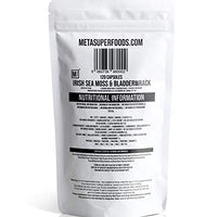 MetaSuperfoods Sea Moss and Bladderwrack 120 Capsules (3600mg) | Vegan | Wild Harvested Sea Moss | Non GMO | Dr Sebi Irish Sea Moss