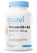 OSAVI Osavi Vitamin D3 + K2, 4000IU + 150mcg - 120 softgels