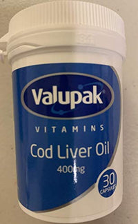 6 x COD Liver Oil 400MG VALUPAK 30's