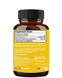 Senna Leaf Tablets by mi Nature | 90 Tablets, 1000 mg | 45 Days Supply | Senna Leaves Tablets | Vegan| Immunity Booster | Constipation Support | Laxative