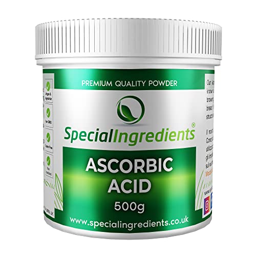 SPECIAL INGREDIENTS Ascorbic Acid 500g Premium Quality - Vegans, Non-GMO, Gluten Free