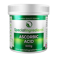 SPECIAL INGREDIENTS Ascorbic Acid 500g Premium Quality - Vegans, Non-GMO, Gluten Free