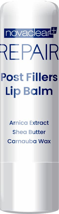 Novaclear Post Fillers Lip Balm for Bruising & Swelling – Post Lip Treatment Balm with Arnica Extract, Shea Butter & Carnauba Wax – Soothing & Moisturizing Lip Care – 4.9g