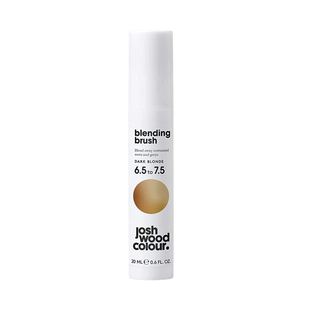 Josh Wood Colour Josh Wood Blending Brush (Dark Blonde) - Grey Root Touch Up Brush to Cover Regrowth in between Colouring - Instant Coverage - Lasts Up to 3 Washes - Vegan (20ml)