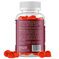 Vitgem 60 Chews KSM-66 Ashwagandha and Lions Mane Gummies for Adults – Sugar-Free Natural Nootropic for Focus, Memory & Stress Relief – Vegan Berry Flavor – Cognitive & Cortisol Balance Supplement