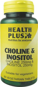 Health Plus Choline & Inositol Vitamin B Supplement - 90 Tablets