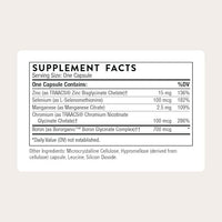 THORNE - Trace Minerals - Dietary Supplement with Zinc, Boron & Selenium - Chelated Forms - Comprehensive Formula - 90 Capsules