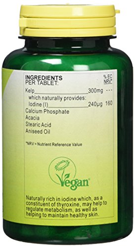 Health Plus Kelp 300mg : Body Shape Plant Supplement : 250 Tablets, in a planet-friendly 99% recycled pot