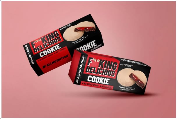 ALLNUTRITION Allnutrition Fitking Delicious Cookie Peanut Butter Strawberry Jelly 128G