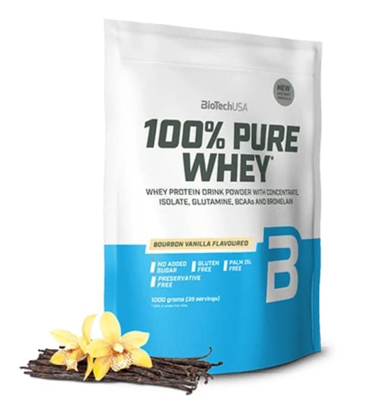 Biotech USA 100% Pure Whey 1000g Bourbon Vanilla