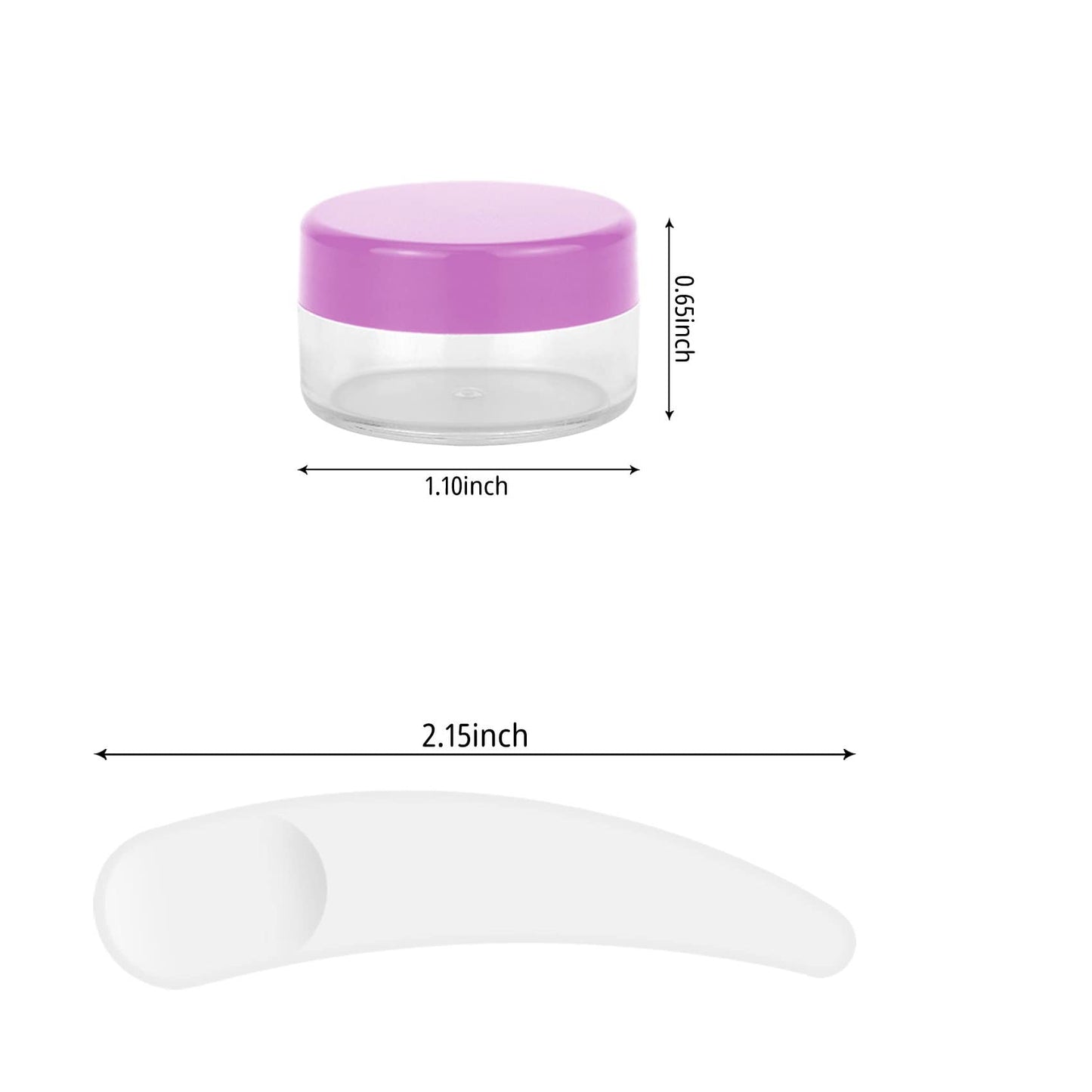 12 pcs 5 Gram/5ml Jars with 1 Mini Spatulas, Sample Pots, Mini Jars With Lids, Sample Containers Pots, For Samples, Eye Shadow Lip Balm, and Makeup (5ML, Pink)