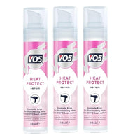 Anti frizz Treatment - 3 x 50ml VO5 Heat Protect Serum Hydrating Hair Frizz Control Serum for Medium to Thick Hair