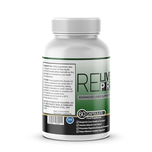 ReLiver Pro Advanced Support Formula/Liver Function & Natural Ingredients - 1 Month Supply - Dido Extreme Supplements