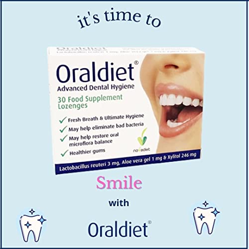 Oraldiet probiotics Advanced Dental Hygiene: Dental Probiotics with Lactobacillus Reuteri for Healthier Gums and Fresh Breath (Pack of 3)