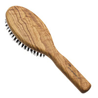 Hydrea London Hydréa London Olive Wood Natural Hair Brush with Pure Boar Bristle – Hairbrush for Women & Men for Healthy, Smooth and Shiny Hair