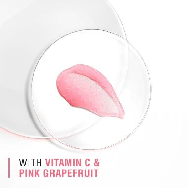 Neutrogena Clear & Radiant Face Scrub, Pack of 3 x 150ml, Glow Boosting with Vitamin C & Pink Grapefruit, Oil-Free, Exfoliates for Clear, Refined Skin