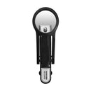 Spacmirrors CAREOR Nail Clippers with Magnifying Glass Stainless Steel Fingernails & Toenails Clippers for Elderly，Professional Nail Trimmer Reduce Eye Strain (Black)