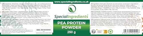 SPECIAL INGREDIENTS Pea Protein Powder 250g Premium Quality Vegan, Non-GMO, Gluten Free