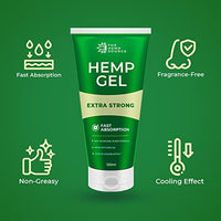 The Hemp Source Hemp Active Gel | High Strength Hemp Oil Formula | Hemp Intensive Gel with Emu Oil, Menthol & Aloe Vera | Rich in Natural Extracts | for Back, Neck, Hands, Feet | Large 120ml Tube