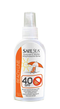 SAFE SEA Safe Sea Anti-jellyfish Sting Protective Lotion - Sunscreen - Sunblock - Sea Lice - Jelly Fish (SPF40, 120ml Bottle), SPF40, 120ml Bottle