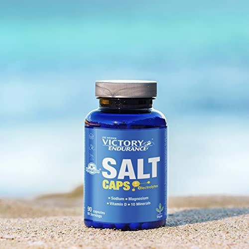 VICTORY ENDURANCE Salt Caps; 90 Capsules with an Extra Supply of Vitamins D and B1 with Sodium, Potassium, Chlorine, Calcium, Iron, Magnesium, Iodine, Copper, Manganese, Selenium