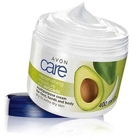 Pack of 2 Avon Care replenishing moisture multipurpose cream for face, hands and body with avocado for dry to extra dry skin - 2 x 400ml