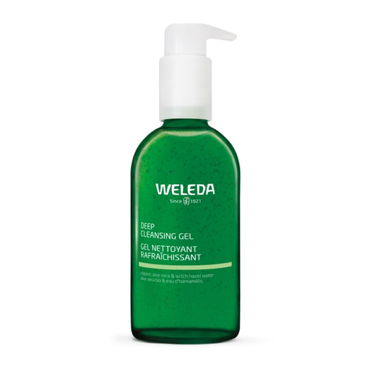 WELEDA Weleda Deep Cleansing Gel with Witch Hazel, Face Wash with Aloe Vera, Gentle Skin Cleanser for Women & Men, Certified Natural, Vegan, 150ml