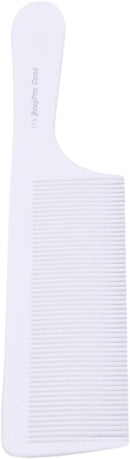 Jowxsx Fine Tooth Flat Top Clipper Comb For Blends, Fades, Flat Tops And Many Barbering Tool whote